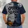 Halloween Pumpkin, Bats And Haunted Castle For Autumn Night Party Celebrations All-over Print Unisex T-shirt - 4