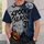 Halloween Pumpkin, Bats And Haunted Castle For Autumn Night Party Celebrations All-over Print Unisex T-shirt - 6