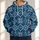 Navy Nordic Snowflake Motifs for Cozy Winter Walks, Cabin Days, and Fireside Weekends All-over Print Hoodie (Lightweight) - 1