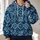 Navy Nordic Snowflake Motifs for Cozy Winter Walks, Cabin Days, and Fireside Weekends All-over Print Hoodie (Lightweight) - 2