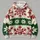 Cream Red Snowflakes And Evergreen Bands For Cozy Winter Holiday Days Outdoors All-over Print Hoodie (Lightweight) - 4
