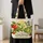Cheerful Caterpillar, Fruit and Sunshine for Storytime Days and Nature-Loving Teachers Quilted Tote Bag - 4