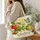 Cheerful Caterpillar, Fruit and Sunshine for Storytime Days and Nature-Loving Teachers Quilted Tote Bag - 3