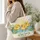 Vintage Ducklings by a Lily Pond for Spring Outings and Picnics with Family Quilted Tote Bag - 3