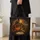 Haunted Town and Jack-O'-Lanterns for Spooky Season Gatherings and Autumn Nights Quilted Tote Bag - 4