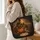 Haunted Town and Jack-O'-Lanterns for Spooky Season Gatherings and Autumn Nights Quilted Tote Bag - 3