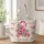 Pink Ribbon Floral Hope and Courage Gift for Breast Cancer Survivor Women Support Quilted Tote Bag - 1