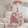 Pink Ribbon Floral Hope and Courage Gift for Breast Cancer Survivor Women Support Quilted Tote Bag - 5