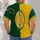 Green And Gold Football Lacing For Rugby Game Day Weekend Spirit For Dedicated Fans All-over Print Unisex T-shirt - 4