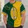 Green And Gold Football Lacing For Rugby Game Day Weekend Spirit For Dedicated Fans All-over Print Unisex T-shirt - 6