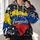 Venezuela Flag Map for Patriotic Travel, Cultural Celebrations and Everyday Casual Wear All-over Print Hoodie (Lightweight) - 2