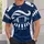 Navy Football Star Emblem for Game Day Tailgates and Weekend Fan Wear Lovers All-over Print Unisex T-shirt - 6