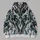 Symmetrical Black White Teal Baroque Scrollwork for Bold Everyday Streetwear All-over Print Hoodie (Lightweight) - 5