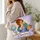 Curly-Haired Science Teacher Classroom Scene for Teacher Appreciation Gifts and Book Lovers Quilted Tote Bag - 3