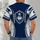 Navy Football Shield And Star Motif For Game Day Weekends And Tailgate Gatherings All-over Print Unisex T-shirt - 4