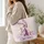 Lavender Circus Rabbit Keepsake for Whimsical Birthdays and Cheerful Everyday Adventures Quilted Tote Bag - 3
