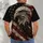 White-Headed Eagle and Slanted Stars for Patriotic Motorcycle Rides All-over Print Unisex T-shirt - 4