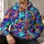 Swirling Pumpkins, Friendly Ghosts & Bats for Colorful Autumn Night Celebrations All-over Print Hoodie (Lightweight) - 6