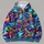 Swirling Pumpkins, Friendly Ghosts & Bats for Colorful Autumn Night Celebrations All-over Print Hoodie (Lightweight) - 4