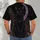 Black Cat with Moonlit Flowers for Gothic Nature Lovers, Cat Fans and Dark Floral Style All-over Print Unisex T-shirt - 4
