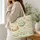 Cute Dumpling Tea Party Gift for Kids and Squishy Collectors, Sweet Foodie Style Quilted Tote Bag - 3