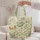 Cute Dumpling Tea Party Gift for Kids and Squishy Collectors, Sweet Foodie Style Quilted Tote Bag - 5
