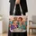 Four Glamorous Silver-Haired Friends Sharing Cocktails for a Tropical Girls' Night Gift Quilted Tote Bag - 4