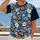 Multicolored Raccoon Faces for Tropical Vacations and Relaxed Beach Getaways for Men All-over Print Unisex T-shirt - 2