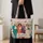 Four Mature Friends in Miami Colors for Birthday Getaways and Sunny Travel Days Quilted Tote Bag - 4