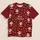 Cheerful Santa, Snowflakes and Christmas Trees for Merry Holiday Celebrations All-over Print Unisex T-shirt - 5