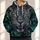 Luminous Green-Eyed Leopard Portrait for Bold Outdoor Style and Everyday Adventure All-over Print Hoodie (Lightweight) - 1