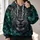 Luminous Green-Eyed Leopard Portrait for Bold Outdoor Style and Everyday Adventure All-over Print Hoodie (Lightweight) - 2