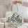 Storybook Pigeon Teacher Scene for Kindergarten Reading Days and Classroom Gifts Quilted Tote Bag - 5