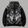 Blue-Eyed Wolf Head for Bold Outdoor Adventures and Everyday Casual Style All-over Print Hoodie (Lightweight) - 5