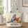 Blue Storybook Pigeon Reading for Kindergarten Teacher Gifts and Classroom Learning Quilted Tote Bag - 1