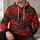 Black And Crimson Swirling Clouds For Bold Everyday Streetwear And Alternative Style All-over Print Hoodie (Lightweight) - 6