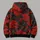 Black And Crimson Swirling Clouds For Bold Everyday Streetwear And Alternative Style All-over Print Hoodie (Lightweight) - 5