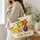 Friendly Food Friends for Back to School and Teacher Appreciation Gifts for Young Readers Quilted Tote Bag - 3