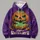 Vomiting Pumpkin Halloween Scene For Spooky October Celebrations And Parties All-over Print Hoodie (Lightweight) - 4