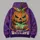 Vomiting Pumpkin Halloween Scene For Spooky October Celebrations And Parties All-over Print Hoodie (Lightweight) - 5