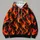 Vibrant Orange Flame Motifs for Festival Nights and Bold Everyday Streetwear Style All-over Print Hoodie (Lightweight) - 4