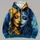 Split Sun And Moon Faces For Halloween Nights, Gothic Gatherings And Autumn Evenings All-over Print Hoodie (Lightweight) - 4