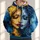 Split Sun And Moon Faces For Halloween Nights, Gothic Gatherings And Autumn Evenings All-over Print Hoodie (Lightweight) - 1