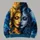 Split Sun And Moon Faces For Halloween Nights, Gothic Gatherings And Autumn Evenings All-over Print Hoodie (Lightweight) - 5