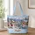 Snowy Christmas Village and Snowman for Cozy Winter Holiday Cheer and Seasonal Gifting Quilted Tote Bag - 1