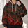 Crimson Amber Molten Stone for Bold Urban Style and Everyday Outdoor Wear All-over Print Hoodie (Lightweight) - 2