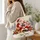 Jolly Santa With Gift Boxes for Cozy Christmas Giving and Winter Holiday Cheer for Her Quilted Tote Bag - 3