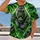 Roaring Silver Gorilla and Neon Green Energy for Bold Everyday Adventures All-over Print Unisex T-shirt - 2