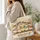 Colorful Sheep and Wildflowers for Cozy Farmhouse Days and Sheep Lover Women Gifts Quilted Tote Bag - 3