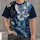 Blue Stained Glass Cross And White Dove For Church Gatherings And Easter Sunday Faith All-over Print Unisex T-shirt - 1